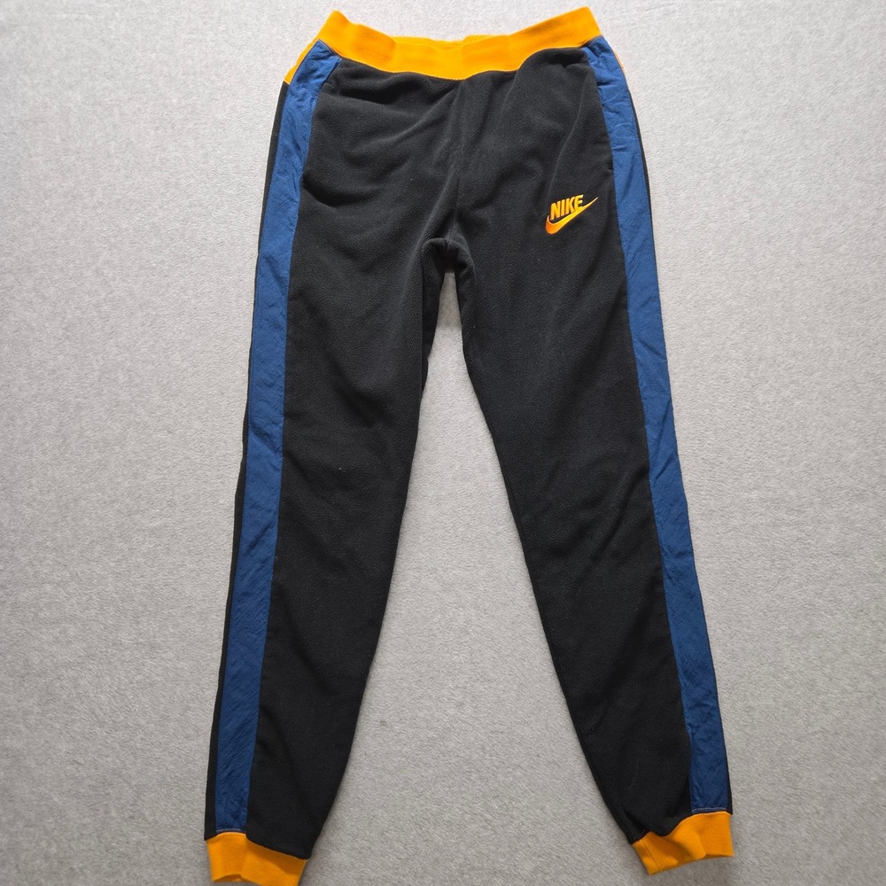 Nike Tech Fleece Joggers Mens Small Black Blue Orange Colorblock  Sweatpants